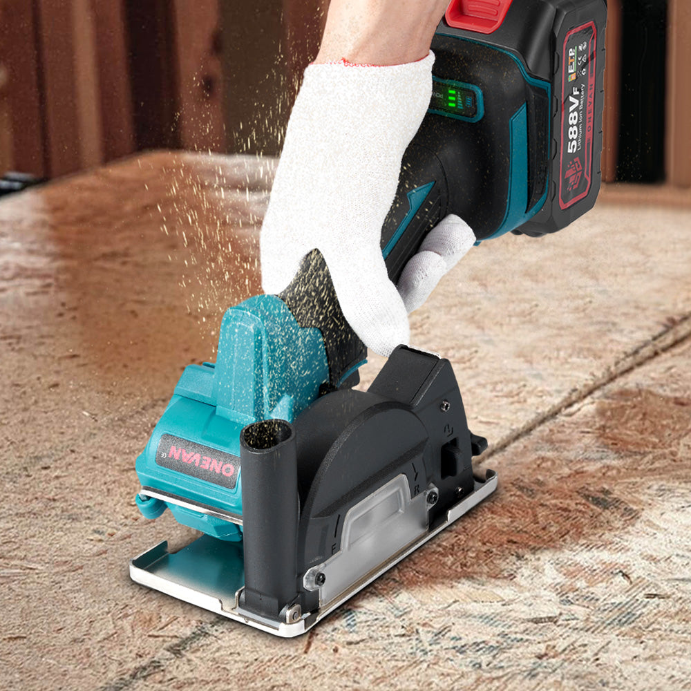 ONEVAN 76mm Brushless Cordless Angle Grinder | For Makita 18V Battery