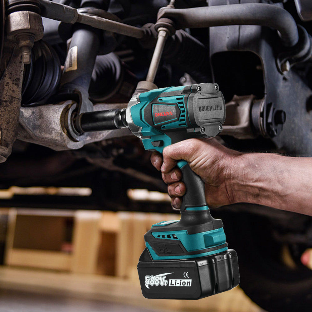 ONEVAN 12Pcs Set Electric Impact Wrench Hexs Socket Adapter Kit