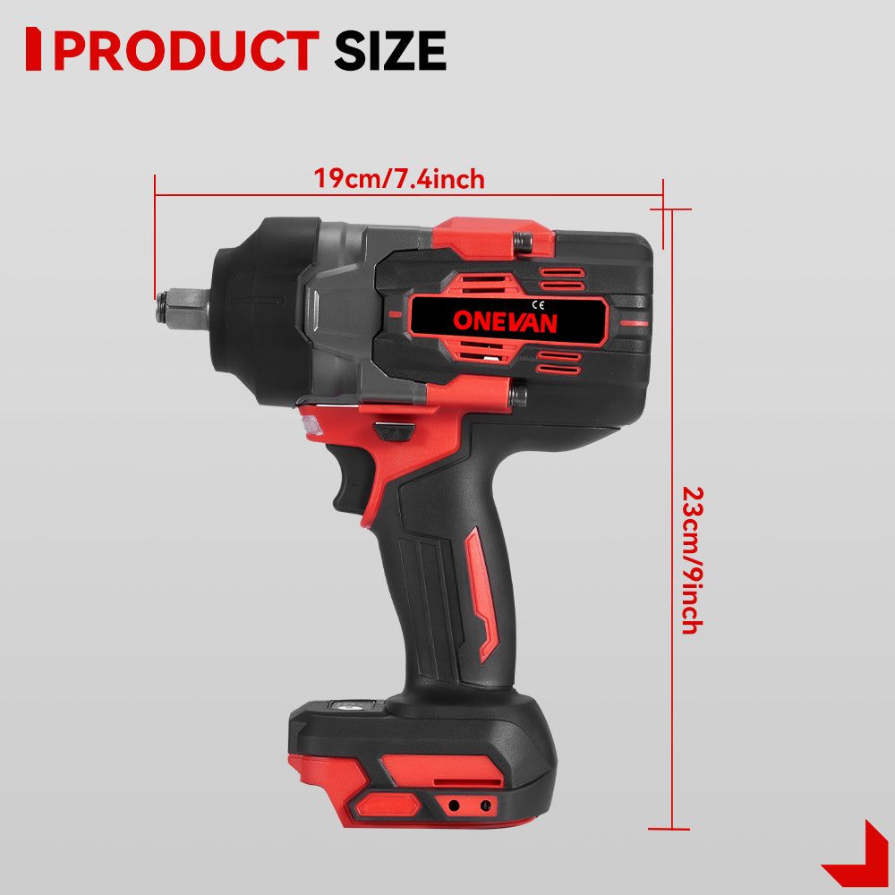 ONEVAN 1/2 2800N¡¤m Brushless Cordless Impact Wrench | For Makita 18V Battery
