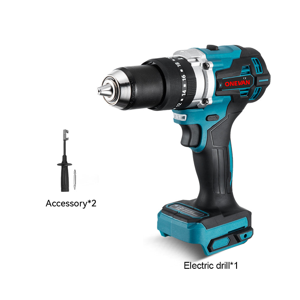 ONEVAN 125mm Circular Saw & 13mm Electric Drill & 1/4 Screwdriver Brushless Cordless 3?Pc. Combo Kit 6.0Ah