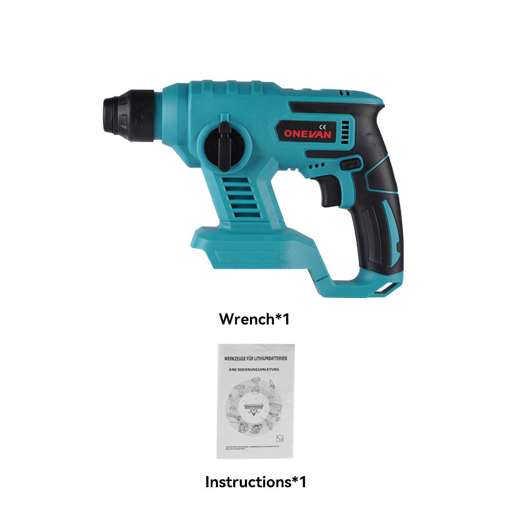 ONEVAN 1/2 1200N¡¤m Impact Wrench & 125mm Grinder & 13mm Drill & Hammer Drill Brushless Cordless 4?Pc. Combo Kit 6.0Ah
