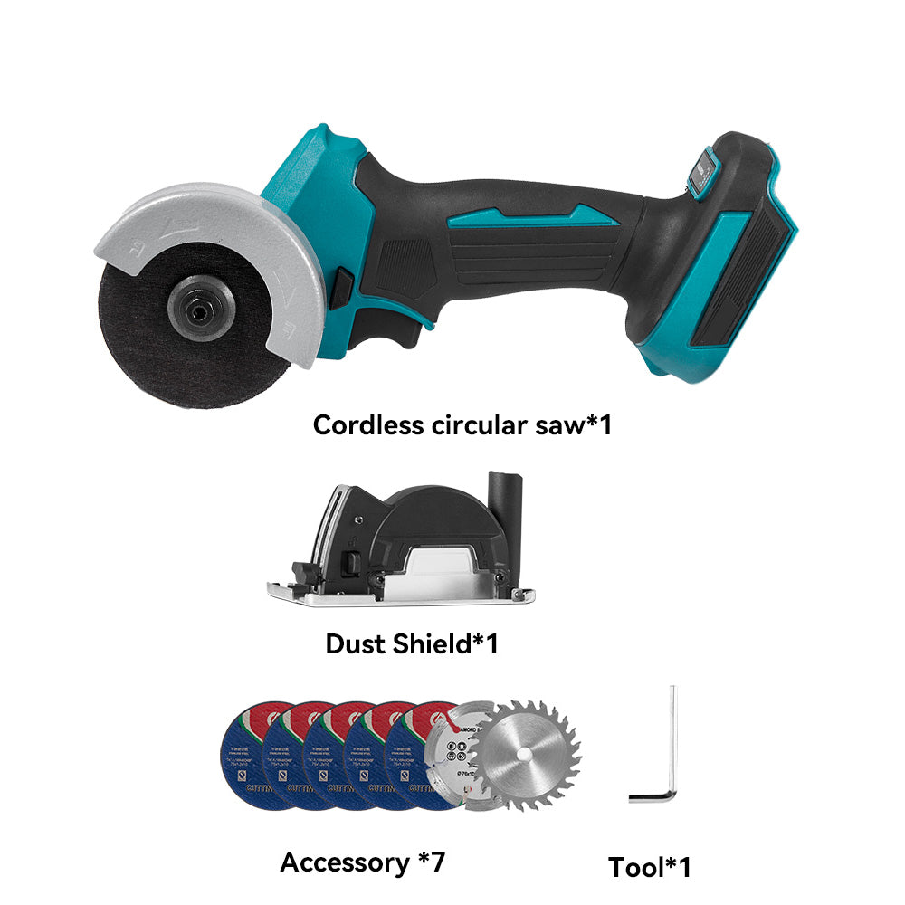 ONEVAN 18V Handheld Planer & 76mm Angle Grinder Brushless Cordless 2?Pc. Combo Kit 6.0Ah