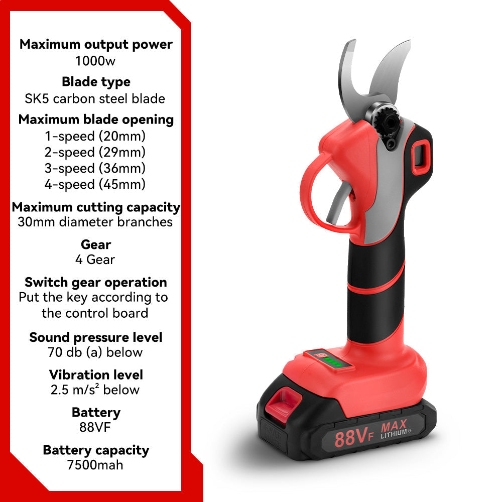 ONEVAN 30mm & 50mm Pruning Shears | 8 Chainsaw & 8 Pole Chainsaw | 510mm Hedge Trimmer Brushless Cordless 5?Pc. Combo Kit