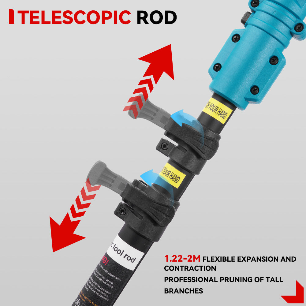 ONEVAN 8 Telescoping Pole(1.1-2m) Brushless Cordless Chainsaw | For Makita 18V Battery