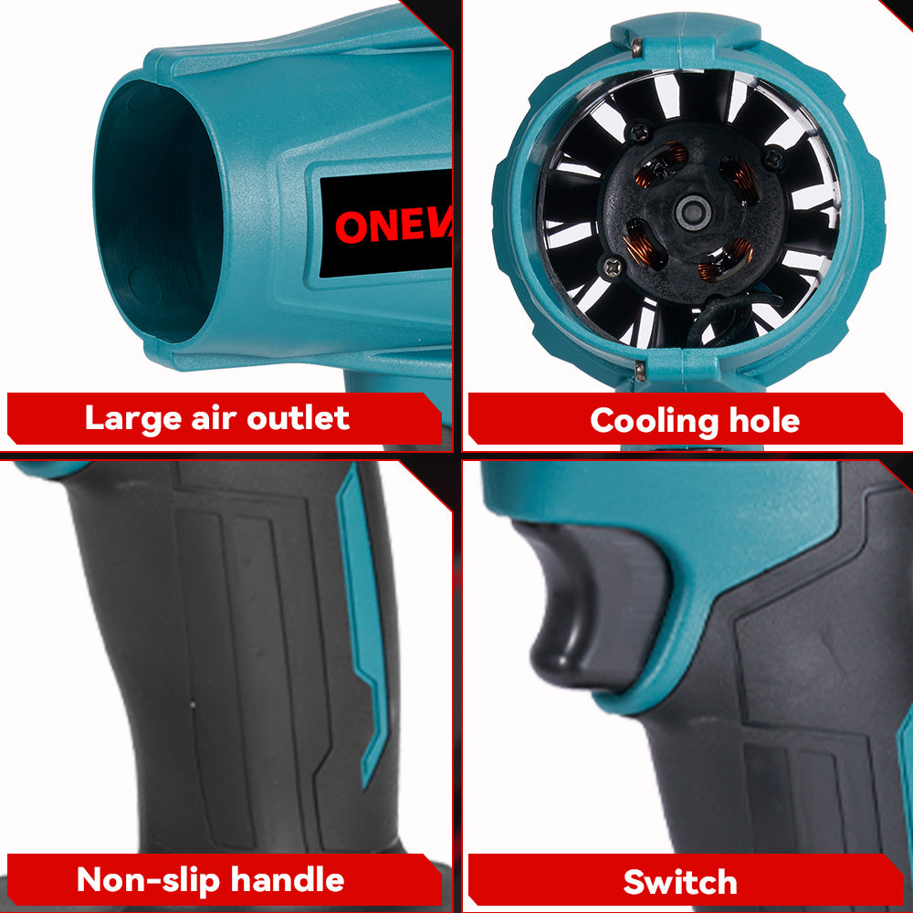 ONEVAN 1500W Turbocharged Brushless Blower High-Performance Wind Machine | For Makita 18V Battery