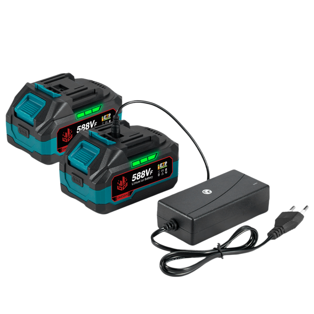 ONEVAN 1/2 1200N¡¤m Brushless Impact Wrench & Polishing Machine 2?Pc. Combo Kit 6.0Ah