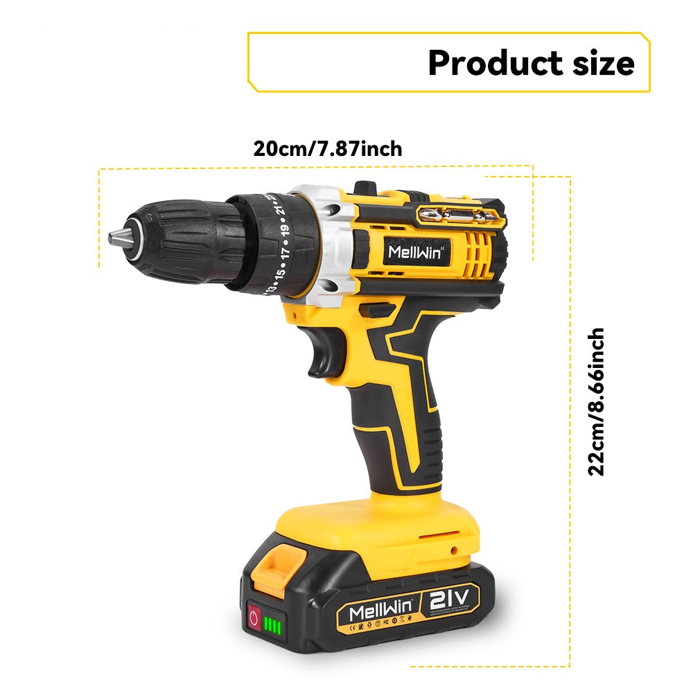 ONEVAN Brushless Cordless Impact Drill Set With 34 Accessories | For Makita 18V Battery
