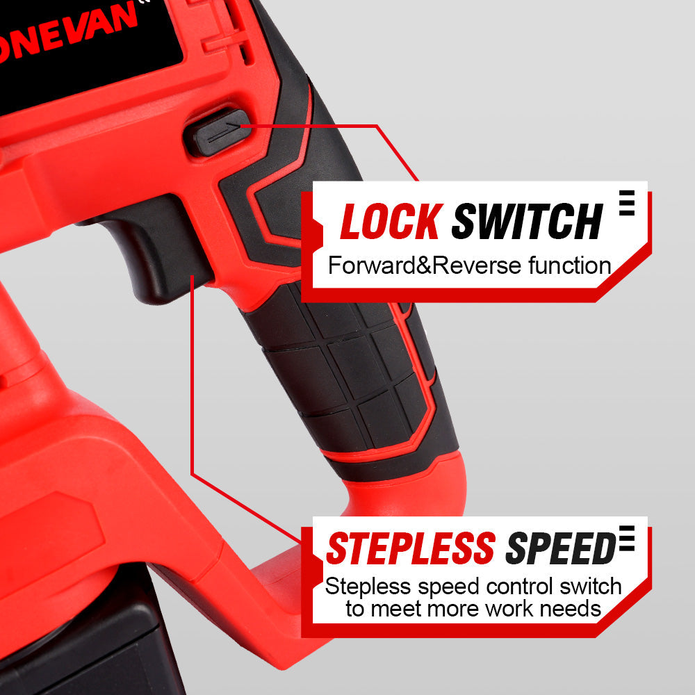 ONEVAN 26mm 2000W Brushless Cordless Hammer Drill | For Makita 18V Battery