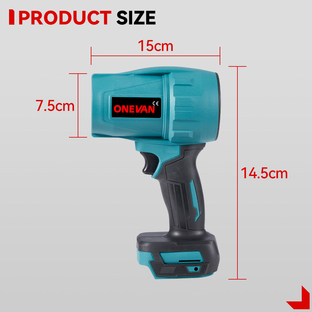 ONEVAN 1500W Turbocharged Brushless Blower High-Performance Wind Machine | For Makita 18V Battery