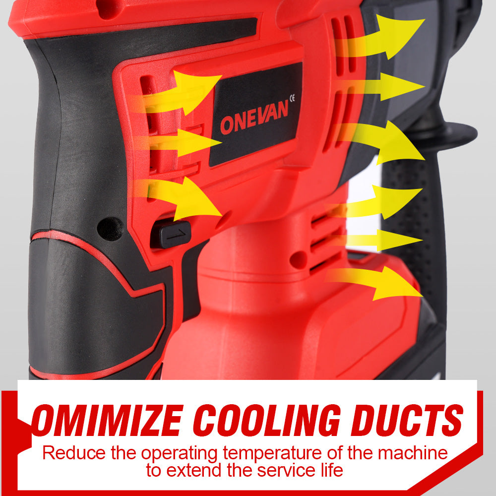 ONEVAN 26mm 2000W Brushless Cordless Hammer Drill | For Makita 18V Battery