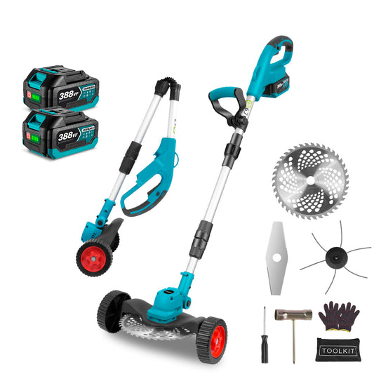 ONEVAN 3000W Cordless String Trimmer Retractable Lawn Mower Brushless Brushcutter | For Makita 18V Battery