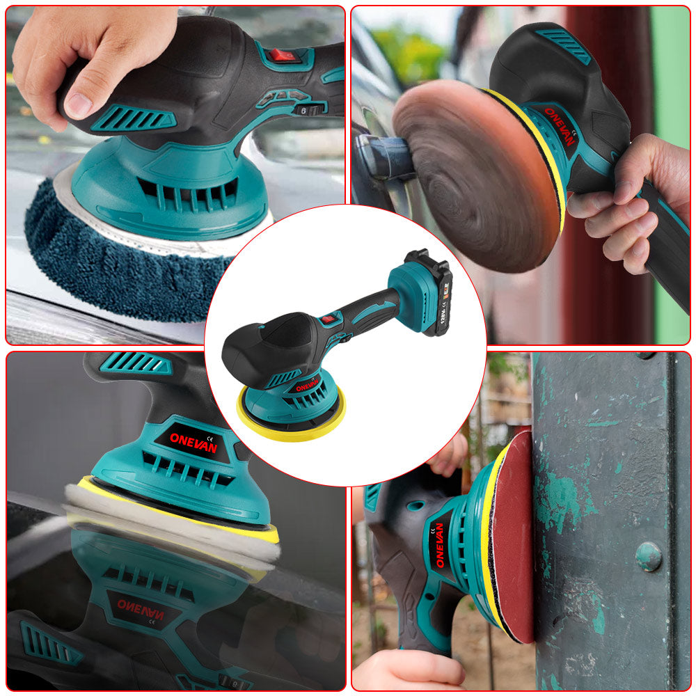 ONEVAN 7000RPM Brushless Cordless Mini Car Polishing Machine | For Makita 18V Battery