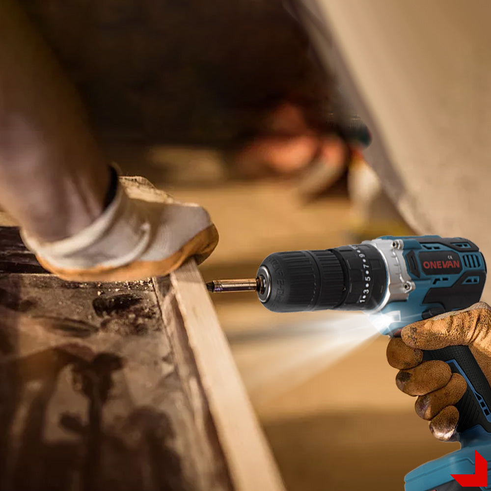 ONEVAN 450N¡¤m Brushless Cordless Impact Drill 25+3 Torque | For Makita 18V Battery