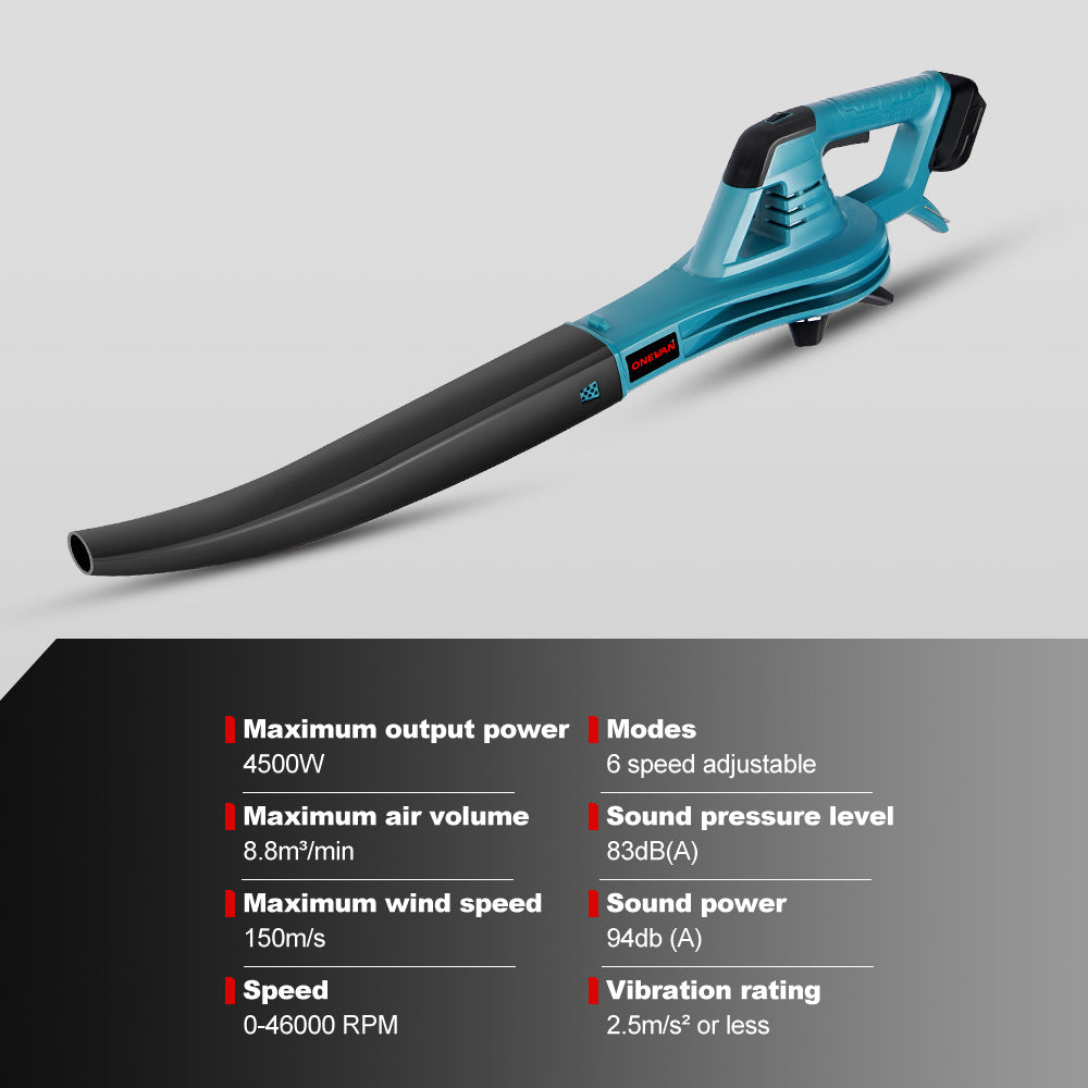 ONEVAN High Pressure Cordless Garden Electric Hairdryer | For Makita 18V Battery
