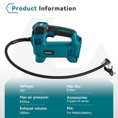 ONEVAN Car Inflator Pump & Polishing Machine Brushless Electric 2?Pc. Combo Kit 6.0Ah