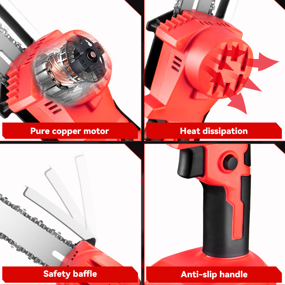 ONEVAN 8 Telescoping Pole(1.3-2.25m) Brushless Cordless Chainsaw | For Makita 18V Battery