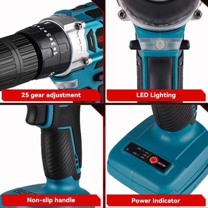 ONEVAN 450N¡¤m Brushless Cordless Impact Drill 25+3 Torque | For Makita 18V Battery