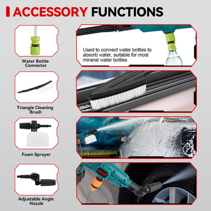 ONEVAN 3500W 200Bar Brushless Electric Cordless Pressure Washer | For Makita 18V Battery