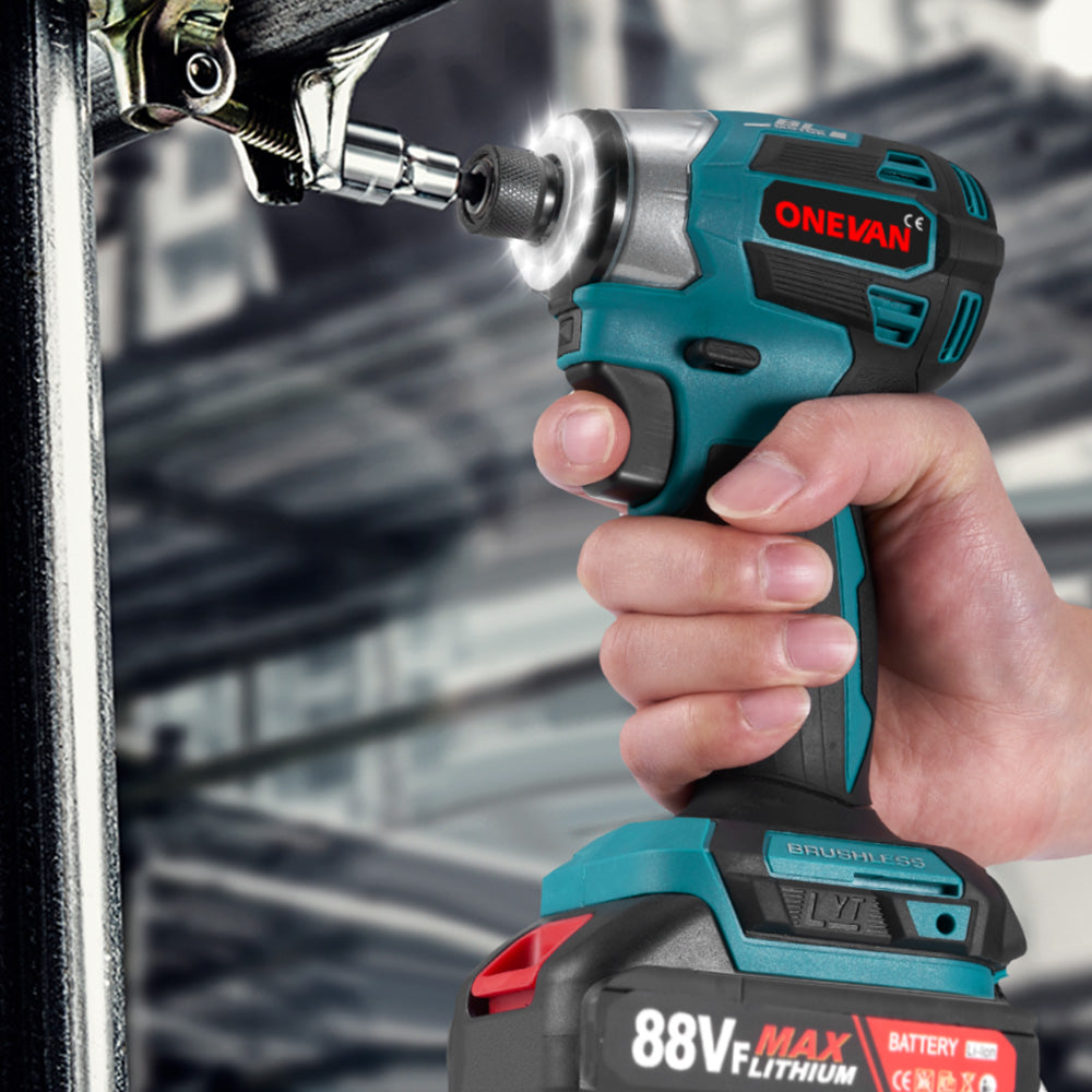ONEVAN 1/4 588N¡¤m Brushless Cordless 5-speed Screwdriver | For Makita 18V Battery