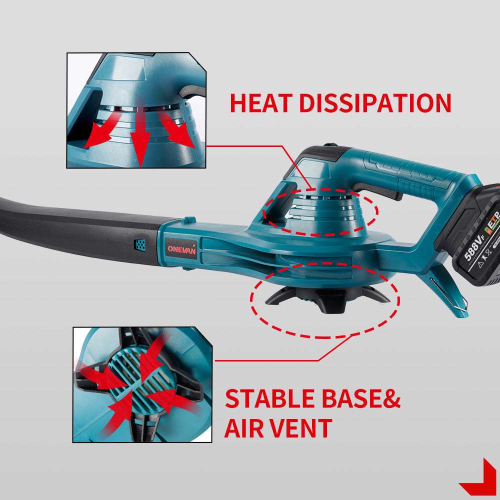 ONEVAN High Pressure Cordless Garden Electric Hairdryer | For Makita 18V Battery
