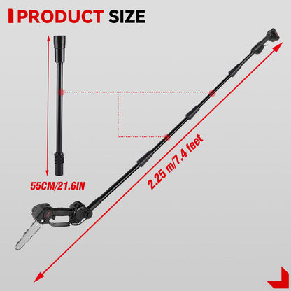 ONEVAN 6 Cordless Telescoping Pole(1.3-2.25m) Chainsaw | For Makita 18V Battery