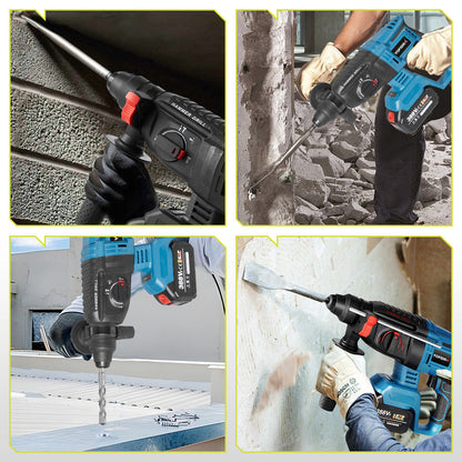 ONEVAN 26mm 1680W Brushless Cordless Hammer Drill | For Makita 18V Battery
