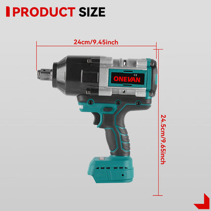 ONEVAN 3/4 3100N¡¤m Brushless Cordless Impact Wrench | For Makita 18V Battery
