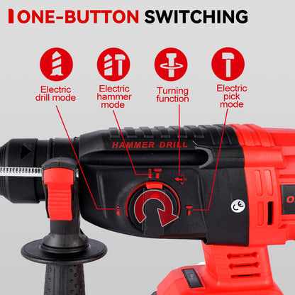 ONEVAN 26mm 2000W Brushless Cordless Hammer Drill | For Makita 18V Battery