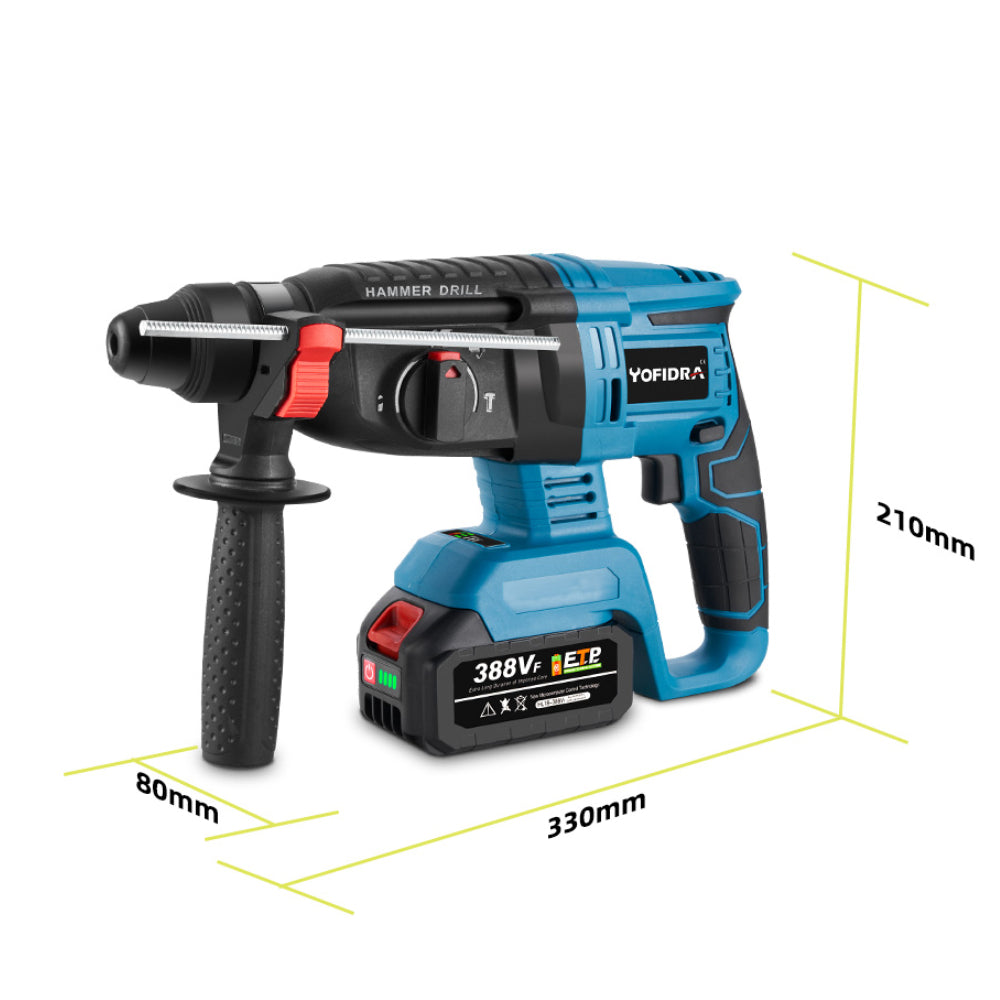 ONEVAN 26mm 1680W Brushless Cordless Hammer Drill | For Makita 18V Battery