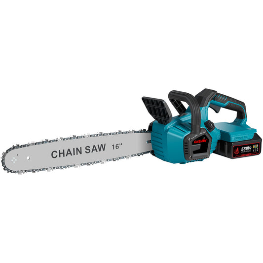 ONEVAN 16 Brushless Cordless Chainsaw with Digital Display | For Makita 18V Battery