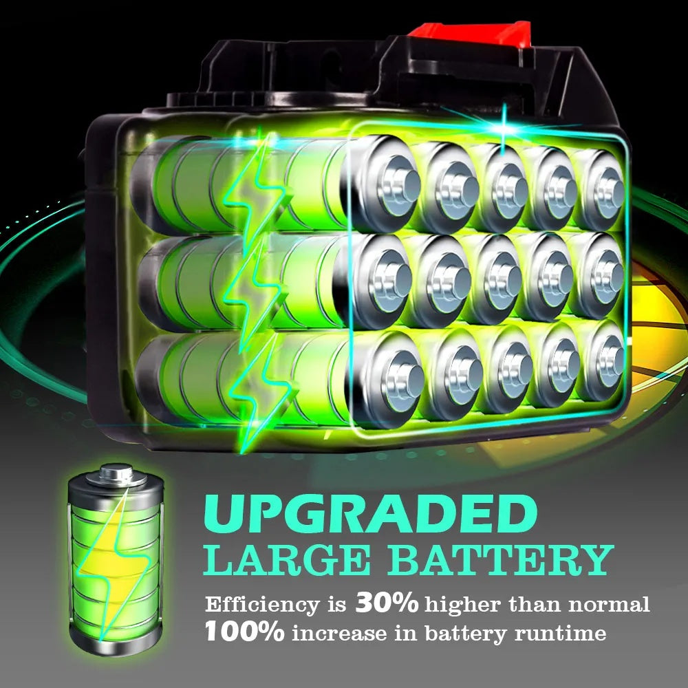 ONEVAN 928VF 18V Rechargeable Li-ion Battery Replacement 30000mAh Capacity