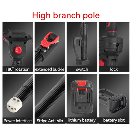 ONEVAN 6 Chainsaw & 25mm Pruner with 2m Telescoping Pole Brushless Cordless Combo Kit