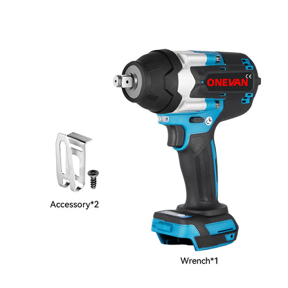 ONEVAN 1/2 Impact Wrench & 1/4 Screwdriver Brushless Cordless 2?Pc. Combo Kit 6.0Ah