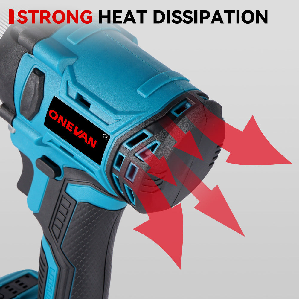 ONEVAN 20000N Brushless Electric Rivet Gun | For Makita 18V Battery