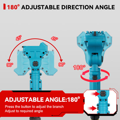 ONEVAN 8 Telescoping Pole(1.1-2m) Brushless Cordless Chainsaw | For Makita 18V Battery