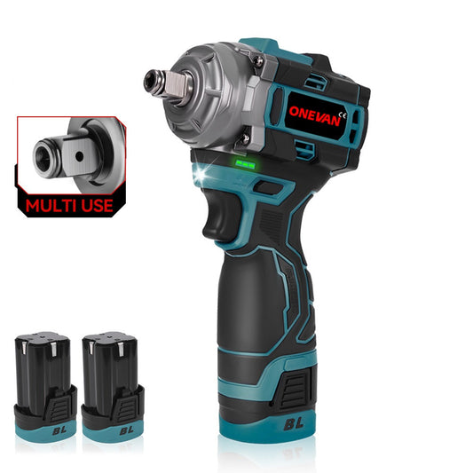 ONEVAN 16.8V 1/2 500N¡¤m Brushless Cordless Impact Wrench With 2 Batteries & Charger