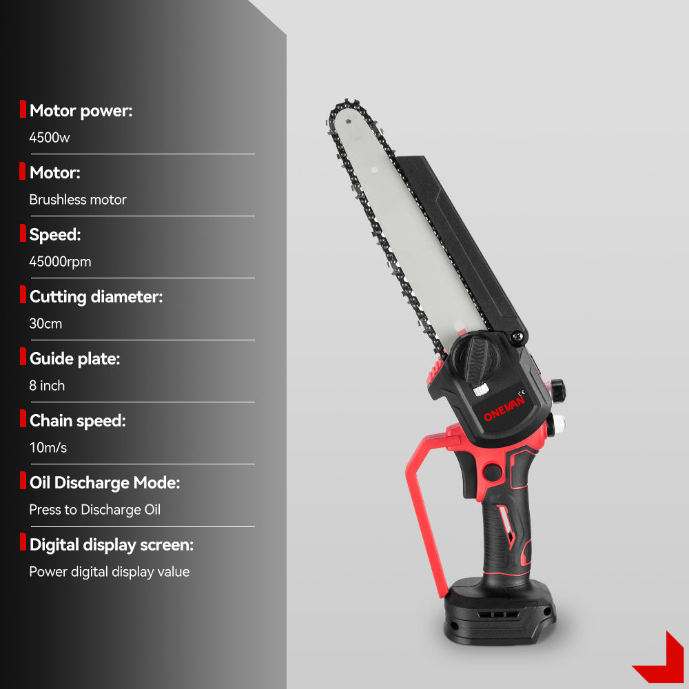 ONEVAN 8 Cordless Brushless Outdoor Pruning Saw | For Makita 18V Battery