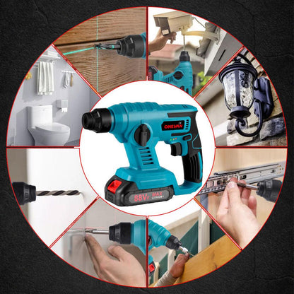 ONEVAN 1000W Cordless Multifunction Hammer Impact Drill | For Makita 18V Battery