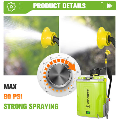 ONEVAN 20L Cordless Backpack Sprayer | For Makita 18V Battery