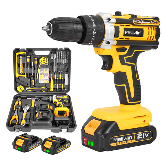 ONEVAN Brushless Cordless Impact Drill Set With 45 Accessories | For Makita 18V Battery