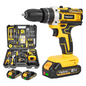 ONEVAN Brushless Cordless Impact Drill Set With 45 Accessories | For Makita 18V Battery
