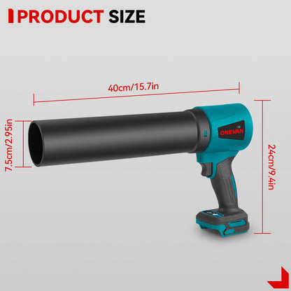 ONEVAN 4000W Brushless Ducted Turbo Fan Cordless High-Pressure Snow Blower | For Makita 18V Battery