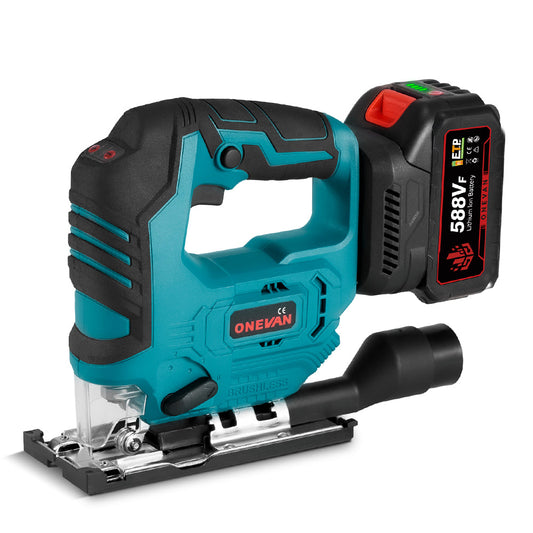 ONEVAN 135mm Brushless Cordless Jigsaw ¡À45 ¡ã Bevel Capacity | For Makita 18V Battery