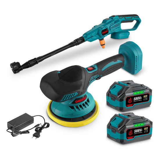 ONEVAN 200Bar Pressure Washer & Polishing Machine Brushless Electric 2?Pc. Combo Kit 6.0Ah