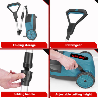 ONEVAN 4000W Brushless Cordless Lawn Mower Foldable | For Makita 18V Battery