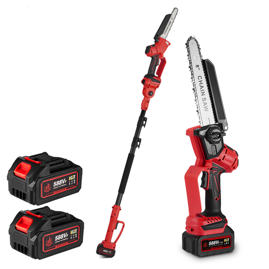 ONEVAN 8 Cordless Pole Saw 2 In 1 Brushless Chainsaw with Telescoping Pole(1.08-2.01m) | For Makita 18V Battery