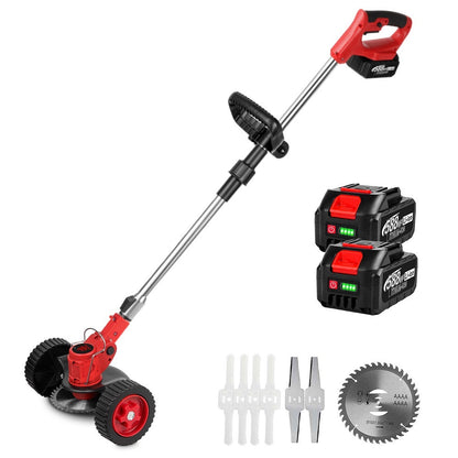ONEVAN 2500W Battery Lawn Mower Foldable String Trimmer Brushed Brushcutter | For Makita 18V Battery