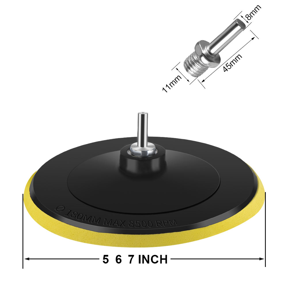 ONEVAN 5/6/7 Inch Car Polishing Beauty Kit Polishing Sponge Plate