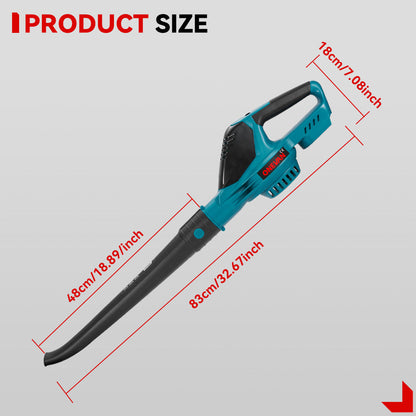 ONEVAN 5500W Brushless Cordless 5-Speed Snow/Leaf Blower | For Makita 18V Battery